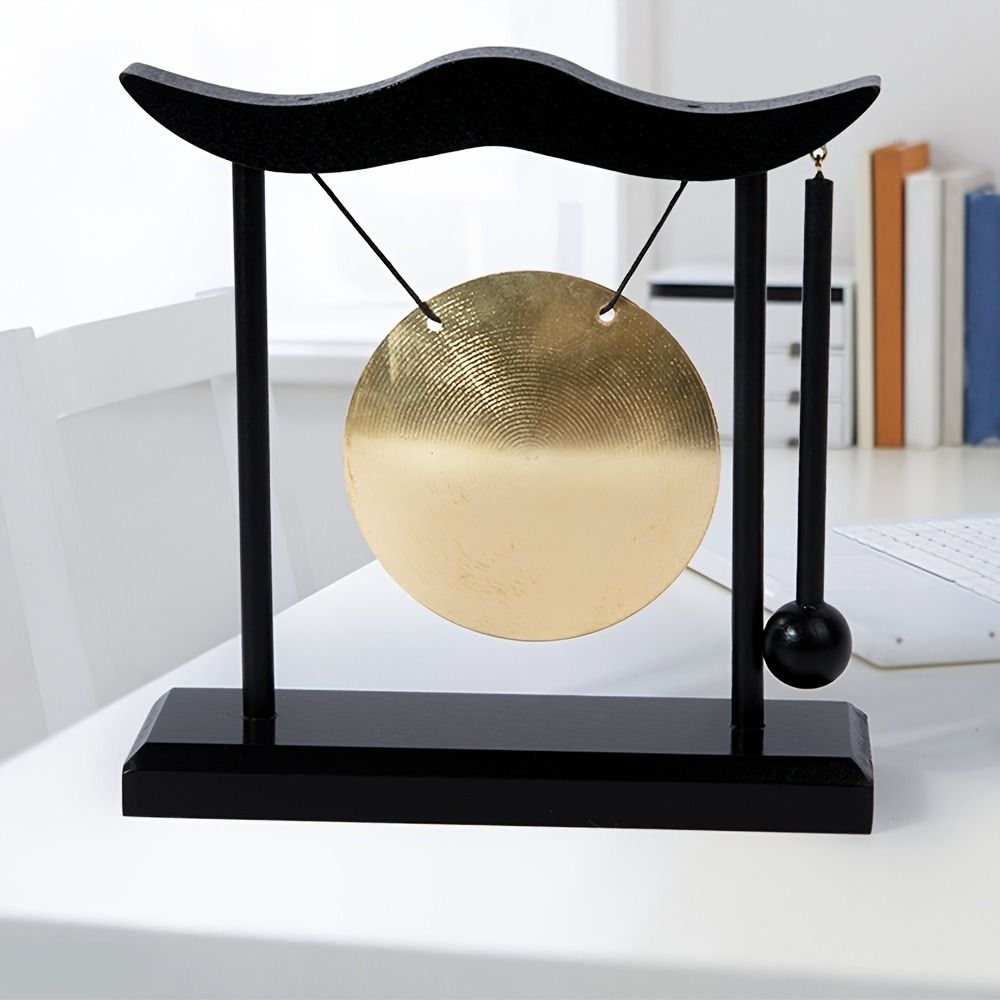 Relaxation Copper Bell Fortune Feng Shui Metal Cymbals Zen Art Crafts Desktop Gong  House Warming