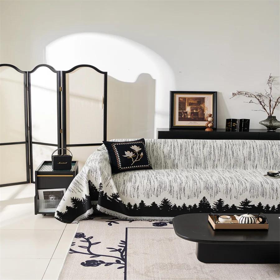 Chenille Sofa Towel Full Cover Cloth Light Luxury Anti-cat Scratch Non-slip Sofa Cushion Universal Sofa Cover All-inclusive