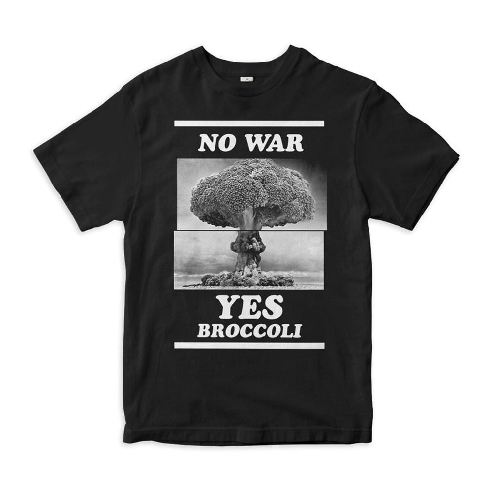 No War Yes Broccoli Funny T-Shirt, Men s Women s Sizes Unisex Short Sleeve Shirt Unisex T-Shirt S