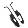 2pcs Inner Door Armrest Panel Trim Cover Carbon Fiber Replacement for Ford Mustang RHD 2015‑2021