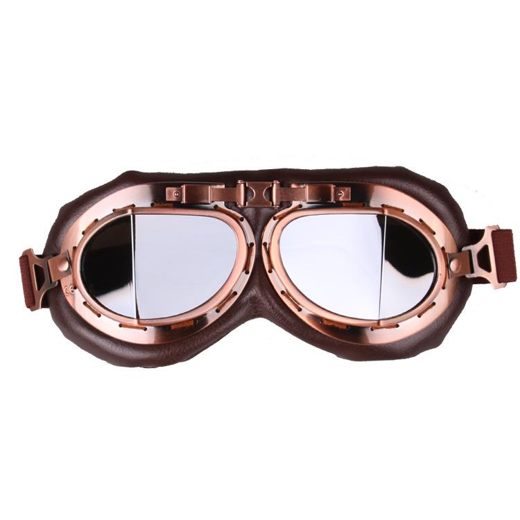Motorcycle Riding Goggles, Vintage Classic Glasses Outdoor Sports Windproof Goggles Sand Karts