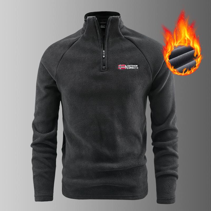 Men s Fleece Jacket, Base Sweater, Sweatshirt with Fleece Jacket, Inner Lining, Fleece Long Sleeved T-shirt XS чёрный