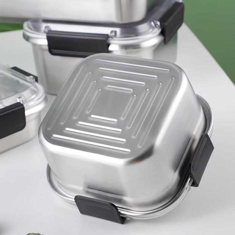 ZISIZ 3000ml Fresh-keeping Lunch Box with 304 SS Tray