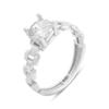 Silver Ring with Cubic Zirconia, Product Weight 1.99 G (2209607)