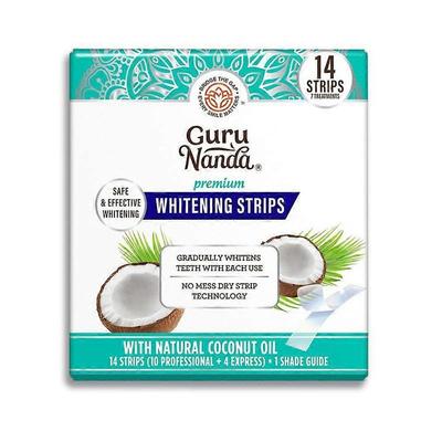 GuruNanda Whitening Strips, 7-day Treatment - Non-Slip, Dry Strip Technology
