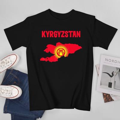 More Design Kyrgyzstan Flag Kyrgyzstanis Unisex Tshirt Tees Tshirt Oneck T Shirts Unisex Boys Clothing 100 Cotton