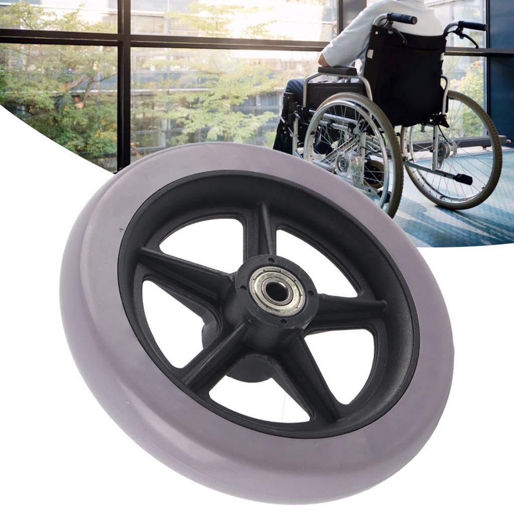 6 Inch Wheelchair Front Wheels Disabled Old People Wheelchair Anti-Slip Rubber Wheels