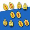 Gold Style High Retention Ancient Method Peaceful Yellow Tag Pendant Bracelet DIY Accessory