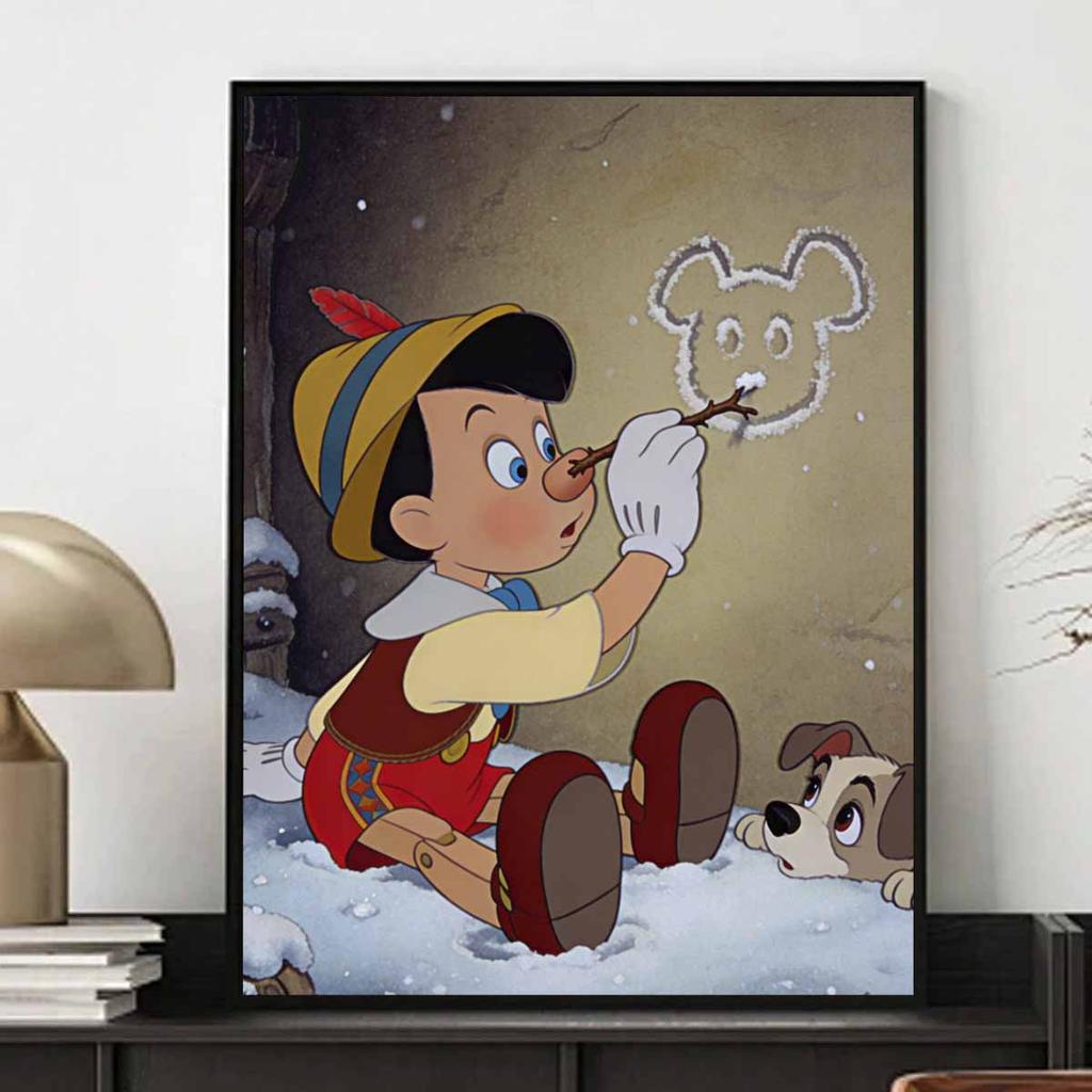 Disney Diamond Painting 5D DIY Pinocchio Mickey Art Home Bedroom Wall Decor Craft Handmade Gift