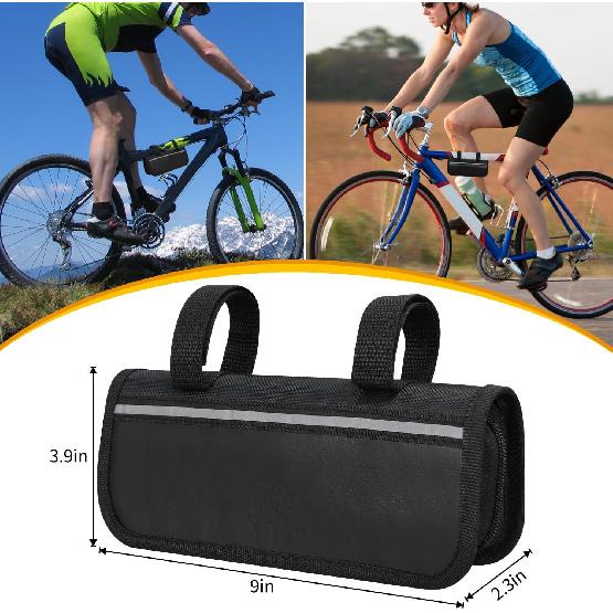 Bike Repair Kit, Bicycle Repair Bag with Tire Pump, Bike Tool Kit for Camping Travel,and 5mm Allen Wrenches, Used for Mountain Bike and Road Bike