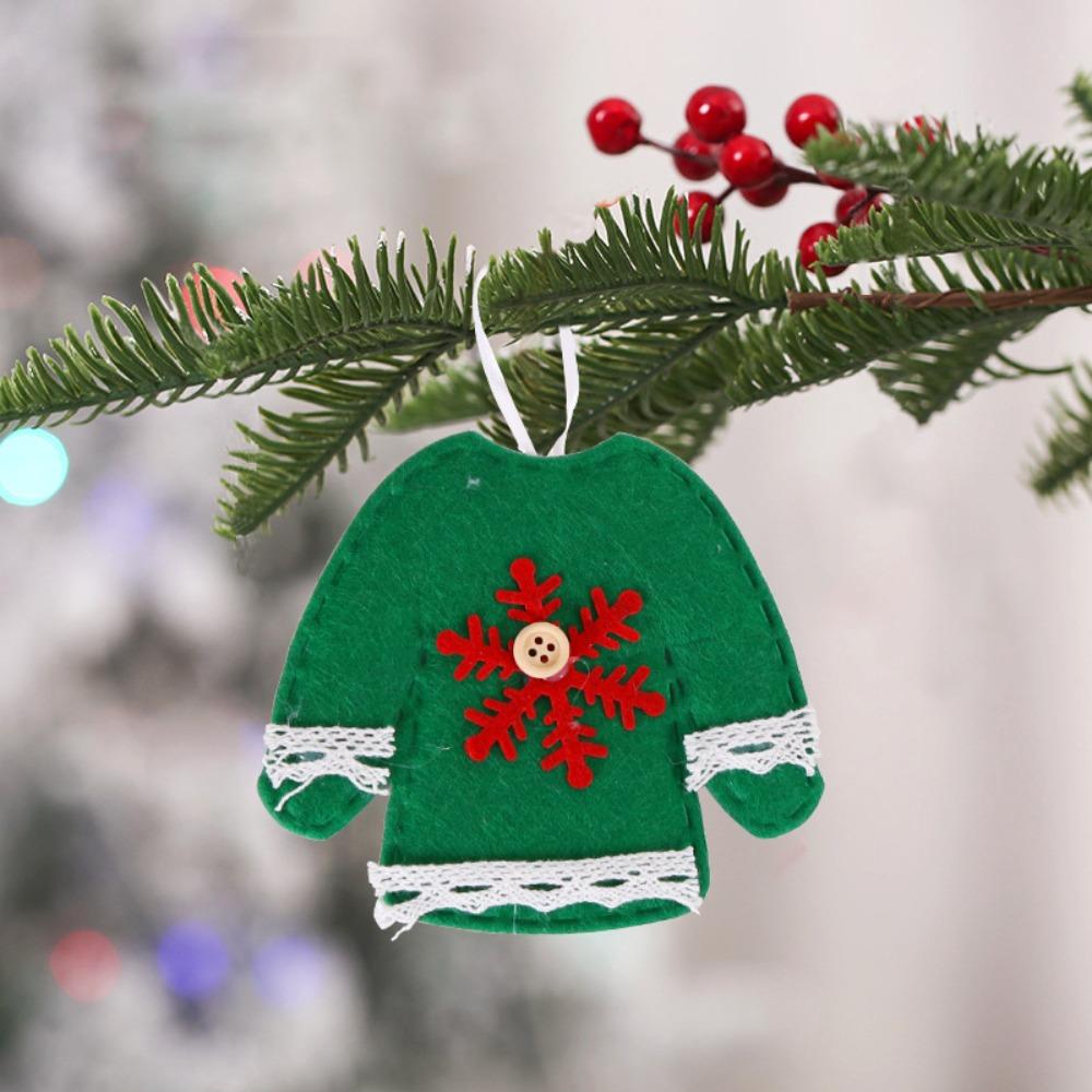 Non-woven Fabric Snowman Christmas Pendant Gloves Christmas Ornament Noel Navidad