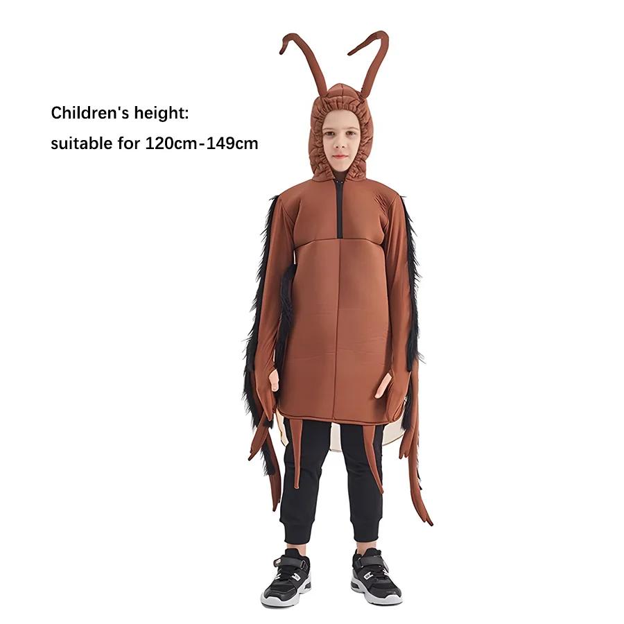 Felnőtt Gyerek Játék Halloween Jelmezek Uniszex Vicces Öltözék Party Kellékek Jelmezek Egyrészes Ruházat Cosplay Csótány Ruházat F brown