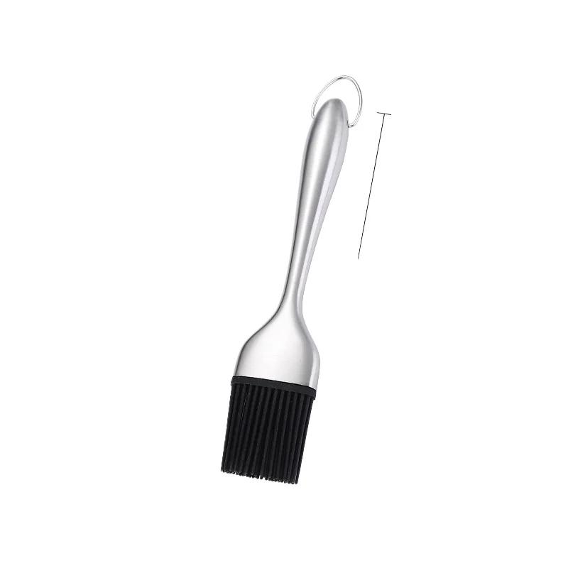 Silicone BBQ Brush BPA Free Basting Pastry Brush with Stainless Steel Handle Barbecue Turkey Oil Brush for Grilling