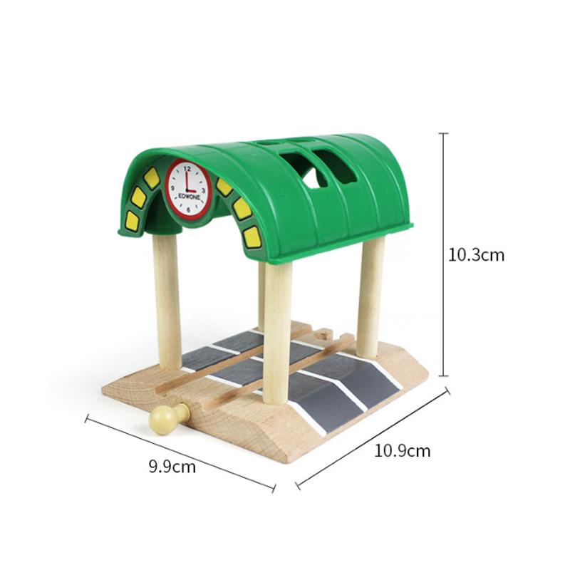 Wooden Track Magnetic Train Toy Wooden Track Scene Accessories Mountain Cave Tunnel Beech Wood Track Children's Toy