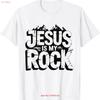 Biblical Jesus Is My Rock Christian Adult T Shirt Faith Apparel Vintage Washed Stylish Top For Everyday Wear Graphic Stretched