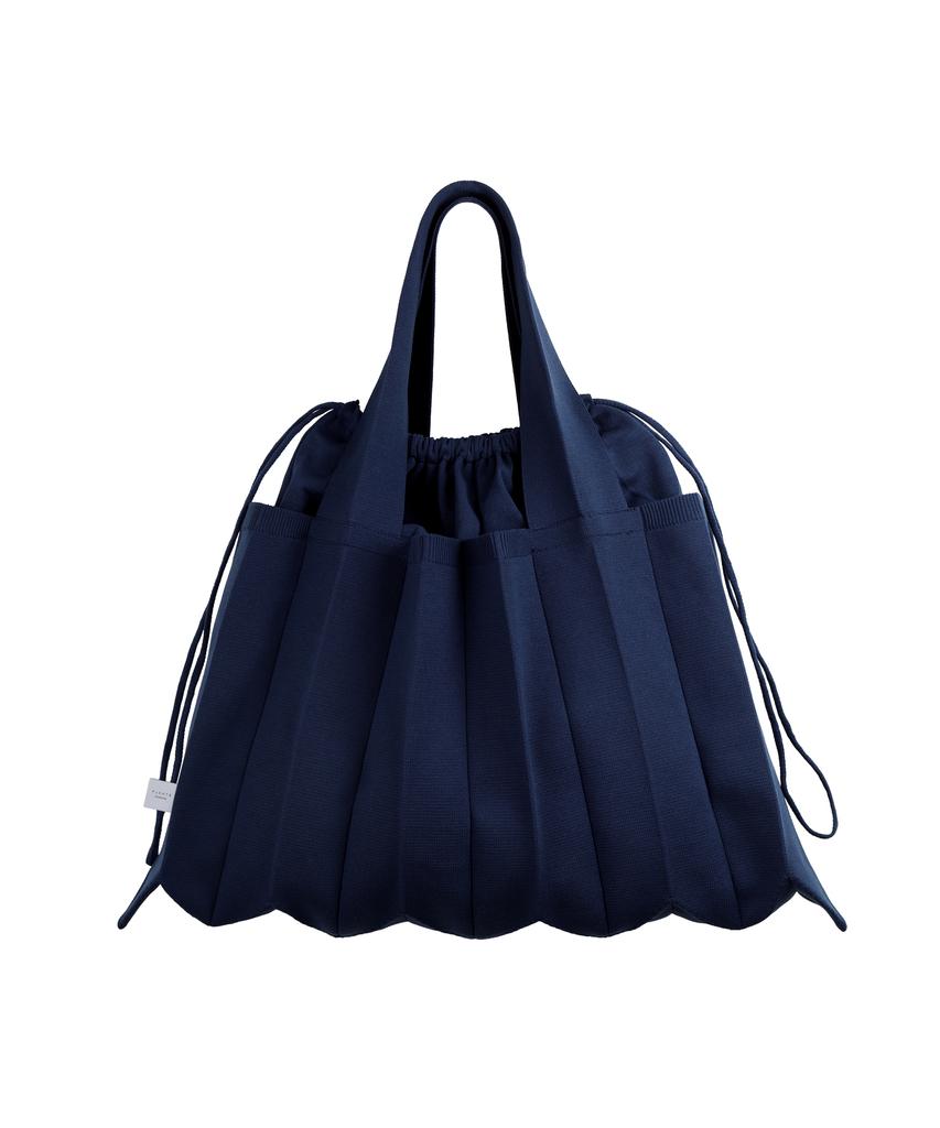 Pleatsmama Big Shoulder Bag Navy