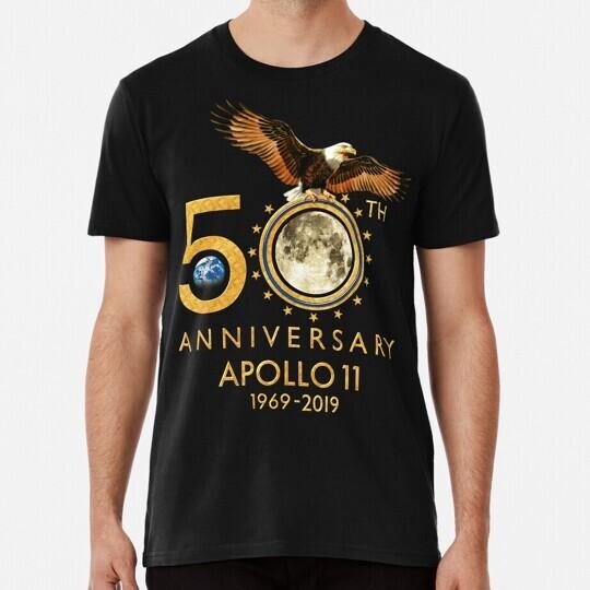 50th Anniversary Apollo 11 moon landing 1969-2019 Made in the USA T-Shirt XXL