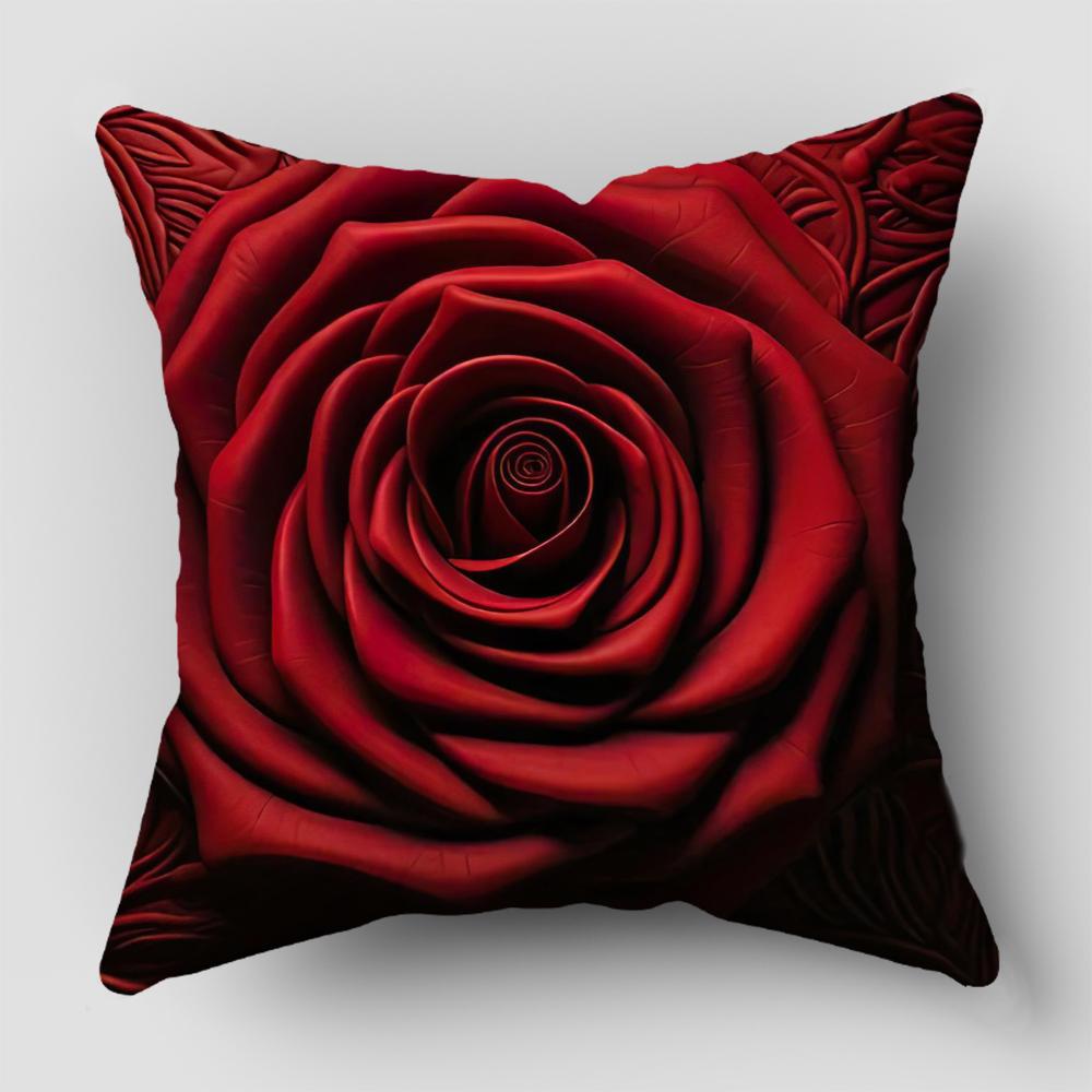 Heart Pillow Cover Valentine'S Day Cushion Cover Pillow Case Office Chair Sofa Bed Home Decor Throw Pillow Cover
