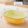 Japanese Style PET Double-Layer Square Drain Basket