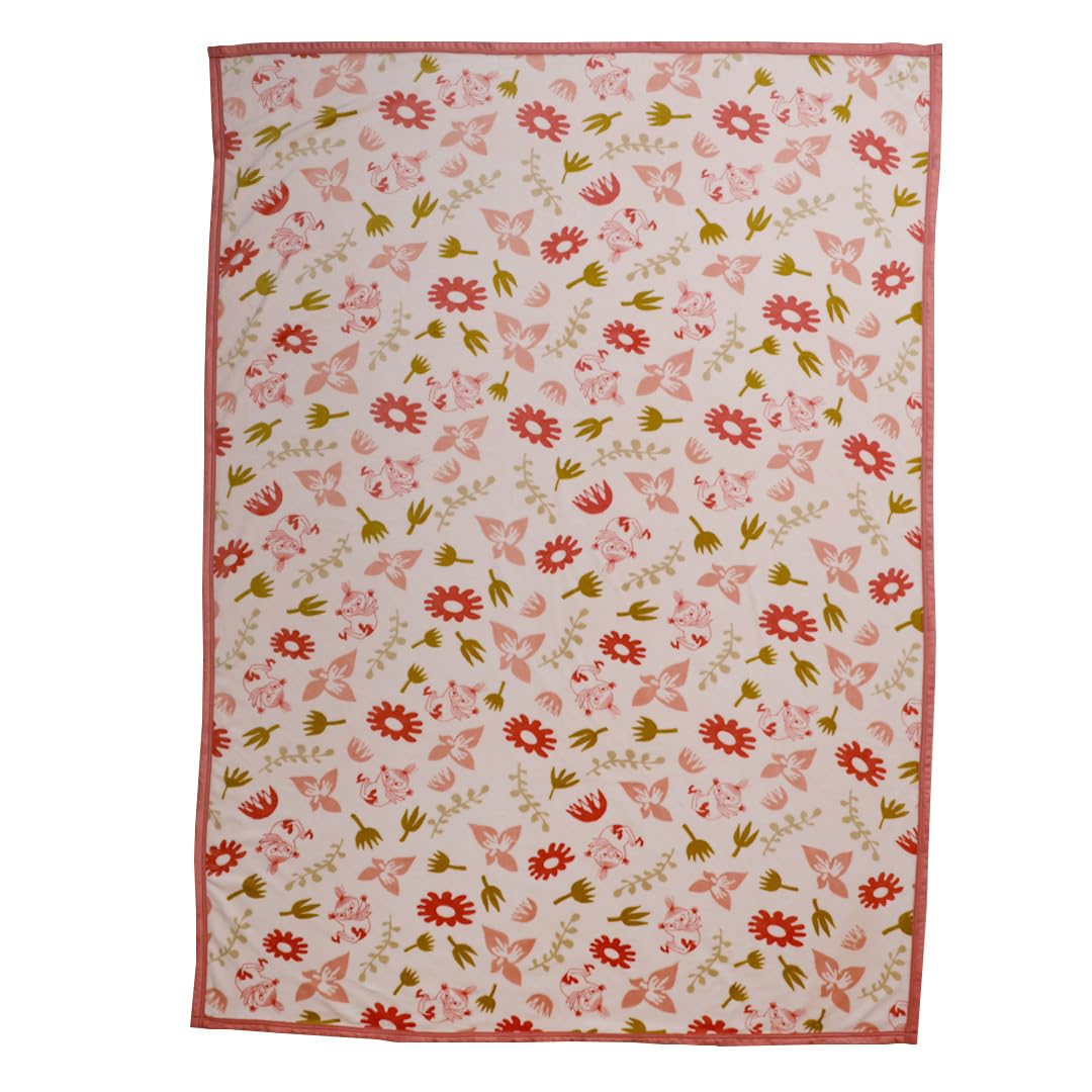 

Marushin Moomin Little My Blanket in Herbal Pink, Cute Character Blanket, Fluffy and Stylish, 1475014300