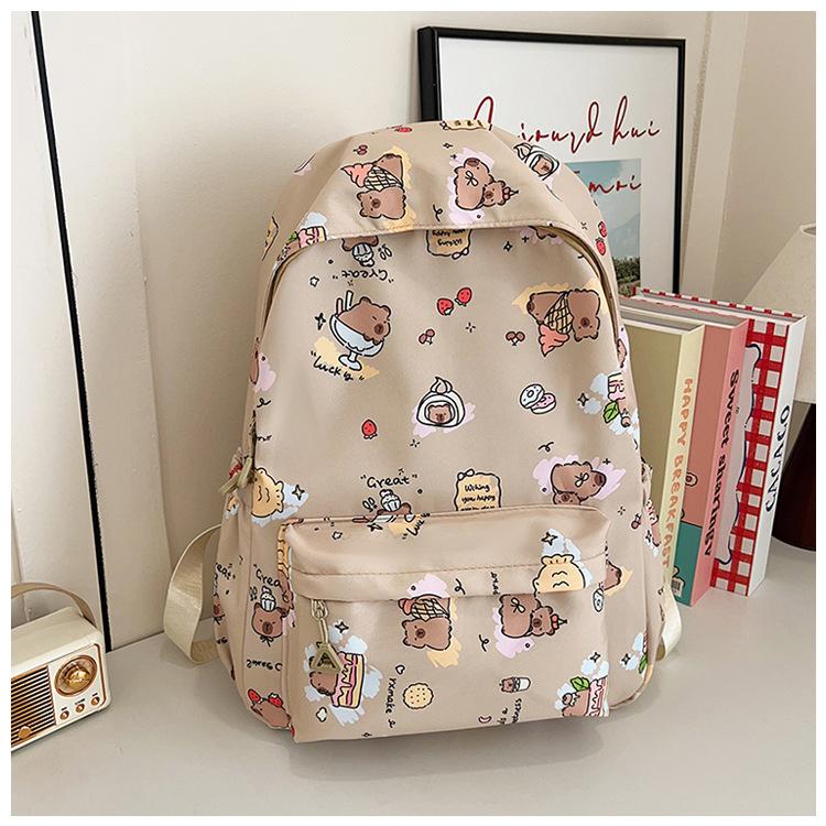 

Рюкзак Новый 2025 Большая Вместимость Ученик Средней Школы Студент Колледжа Повседневный Простой Водонепроницаемый Износостойкий Снижающий Нагрузку Защита Спины Школьный Рюкзак хаки