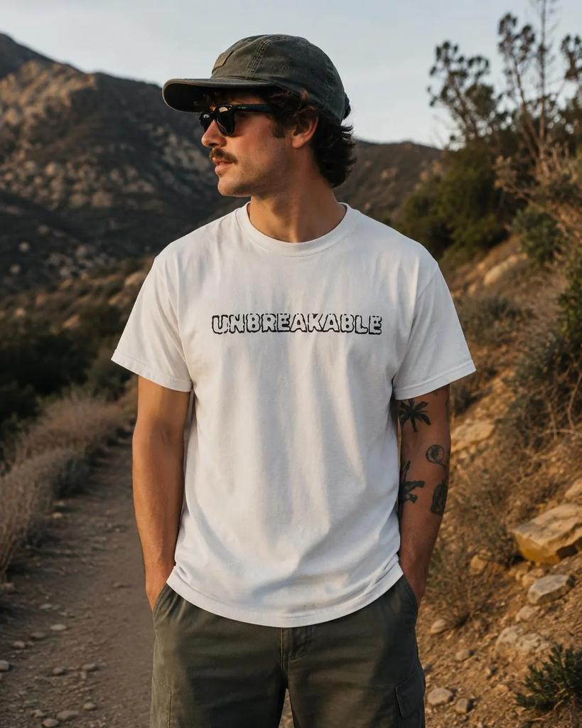 Antitear Bubble Letter Pattern Tshirt Motivational Street Style Tshirt Casual And Soft Shirt Suitable For Both Unisex And Unisex