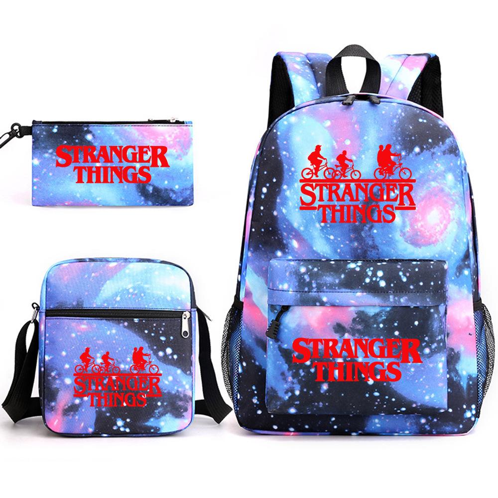 

Стиль Stranger Things Повсякденний Рюкзак Набір з Трьох Предметів 31*13*44cm