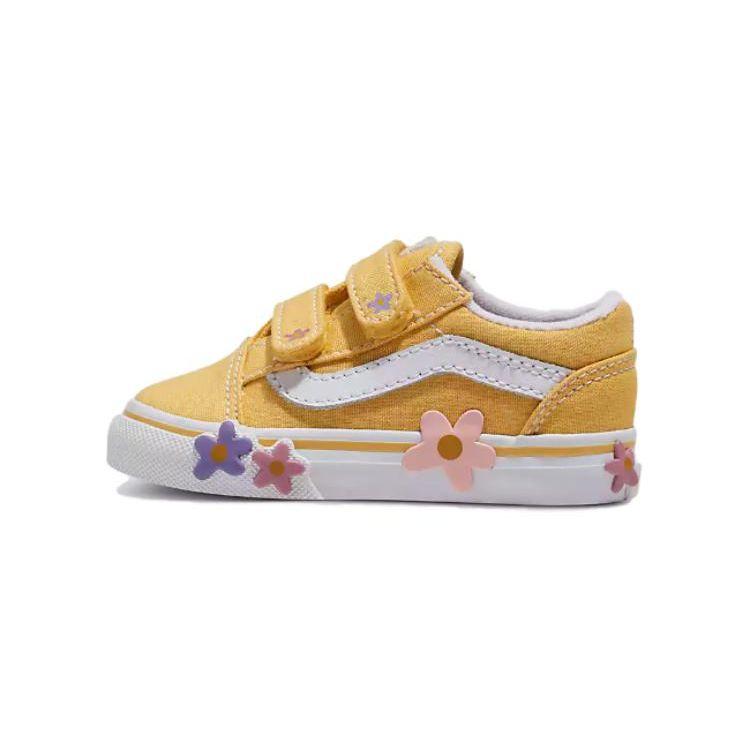 Vans Old Skool Comfortable Casual Low-Top Walking Shoes Baby Shoes Yellow VN000CPVYLW