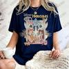 2026 New    Hercules Graphics Print Cotton T Shirt For Women Summer Short Sleeve Retro Tees Casual Oversized Couples Tops