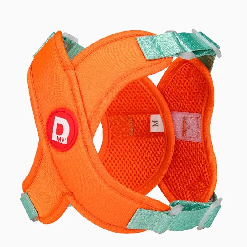 

Респираторный жилет для домашних животных для маленьких и средних животных, рефлексивных локтей, колариньо, мопса чихуахуа, пульсера без пеито, Тедди Уокинга S 2-4.5 kg оранжевый