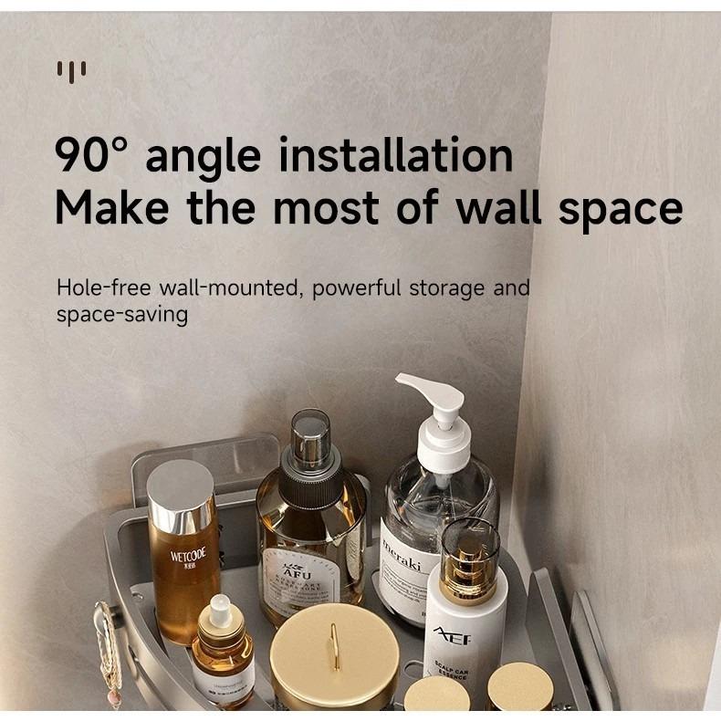3/2/1 PCS Adhensive Bathroom Shampoo Holder Shower Caddy Shelves Storage No Drill Shelf Corner Towel Holder Shelves For