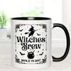 Witches Brew 11oz/330ML Ceramic Coffee Mug - Reusable, Dishwasher Safe, Perfect for Halloween & Everyday Use