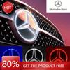 Autocollant de Voiture Emblème Étoile de Calandre Avant de Voiture Logo Illuminé LED Lumière Blanche Bleue Rouge pour Mercedes Benz W245 GLK 2006-2012 B/V cla