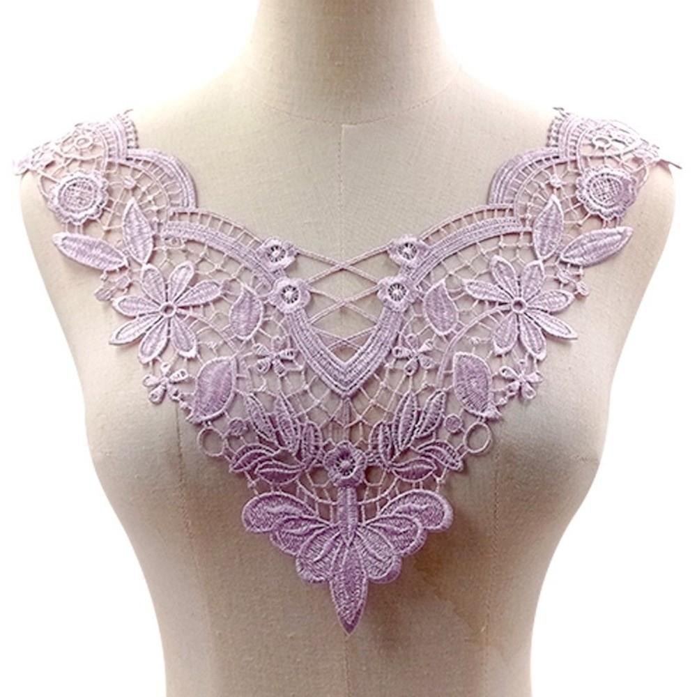 Handmade Neckline Collar Applique Elegant Hollow Out Trim DIY Sewing Supplies