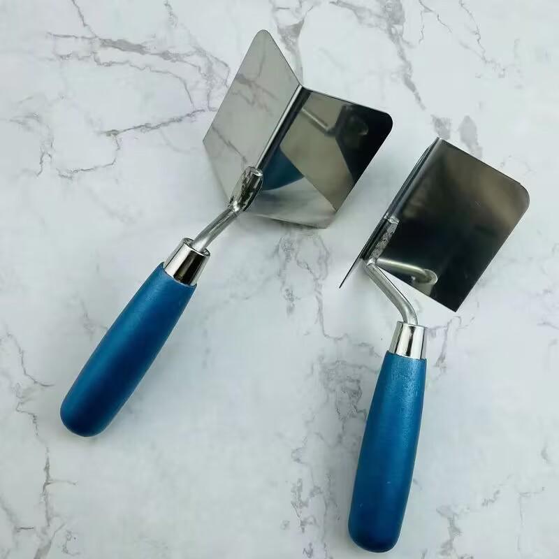 Stainless Steel and Plastic Putty Scraper for Inner and Outer Wall Corners