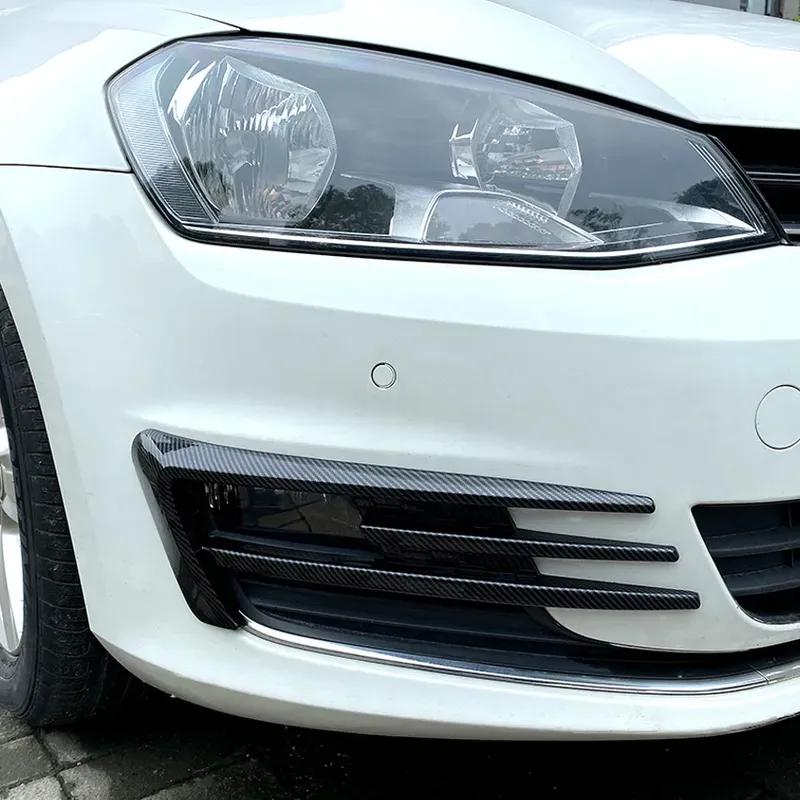 For Volkswagen VW Golf 7 MK7 2013 2014 2015 2016 Car Front Bumper Splitter Canards Fog Light Lamp Cover Trim Accessories