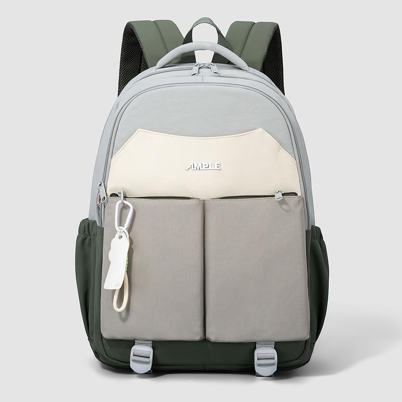 Contrast Patchwork Backpack Short-Distance Lightweight Backpack