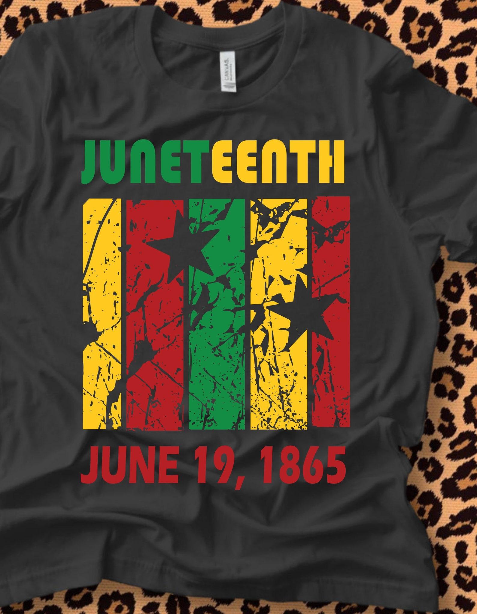 Juneteenth June 19 1865 tshirt, freedom day, black pride, liberation day 2XL