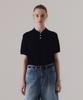 Sillen Classy Ripple Knit Polo (Black)
