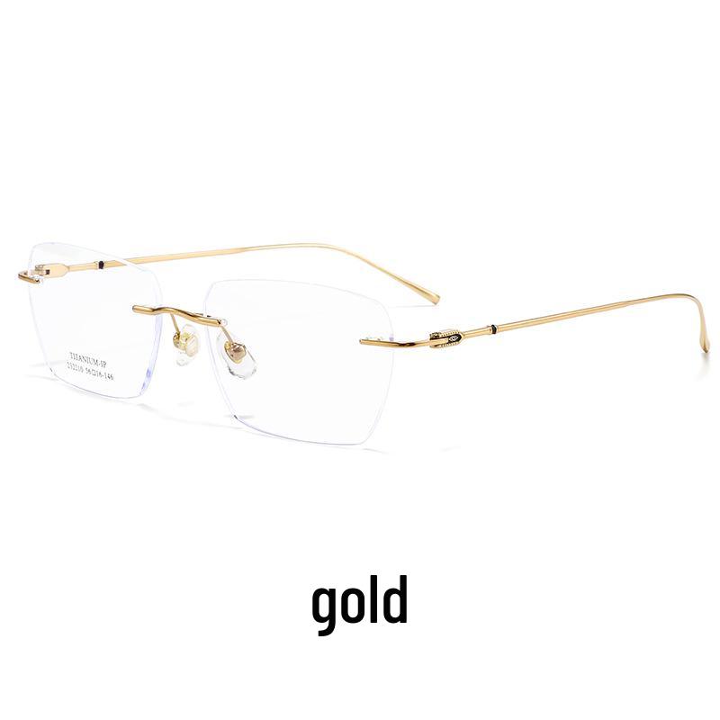 Danyang Ultralight Rimless Titanium Prescription Glasses - Slimming, Versatile Fashion for Men & Women
