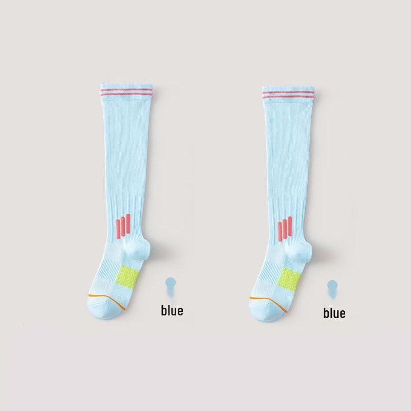 Professional Grade Long Compression Socks for Yoga, Fitness, Sports, Jump Rope, and Pilates with Non-Slip Design