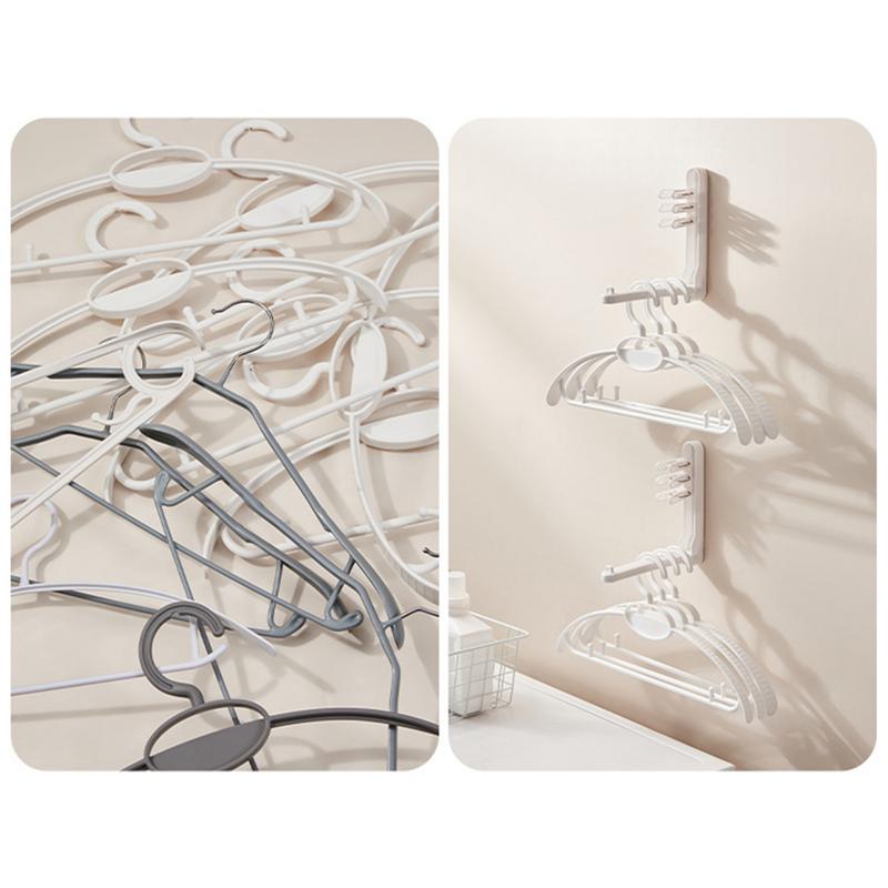 Wall Hangers For Clothes Punch Free Foldable Drying Rack Coat Racks Retractable Hanger Rack For Balcony