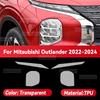 For Mitsubishi OUTLANDER -2024 Car Headlight Transparent TPU Protective Cover Film Front Light Tint Change Color
