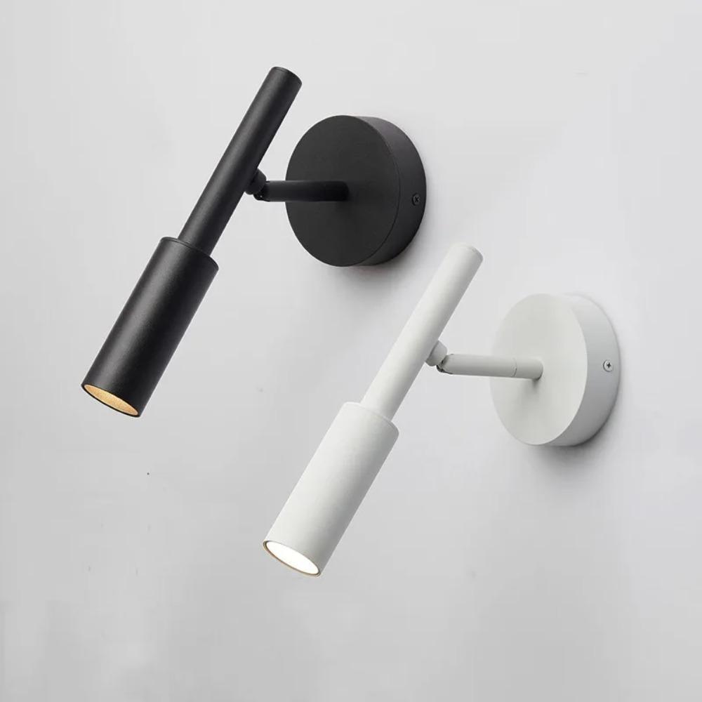 Nordic Rotatable Wall Lamps Metal Material LED COB Lightings Modern Wall Sconce Bedroom Decoration Hotel Bedside Reading Lamp