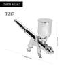 T217 Airbrush Kit 0.5mm Air Brush Set with 15CC Paint Fluids Cups for Car Model DIY Painting Makeup Nail Art Cake