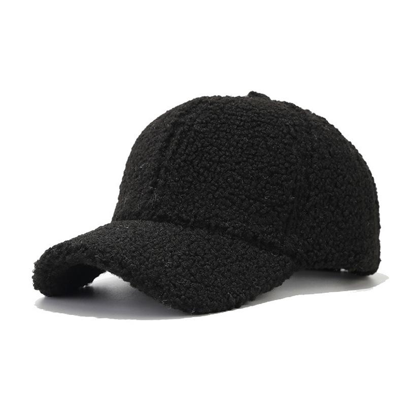 Teddy Plush Warm Baseball Cap Fashionable Versatile Duckbill Hat