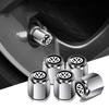 4Pcs Car Styling Wheel Tires Bolt-in Valve Caps For Volkswagen VW Passat B6 B5 B7 Golf 4 5 6 Teramont ID3 GTI Polo Touareg Jetta ci1