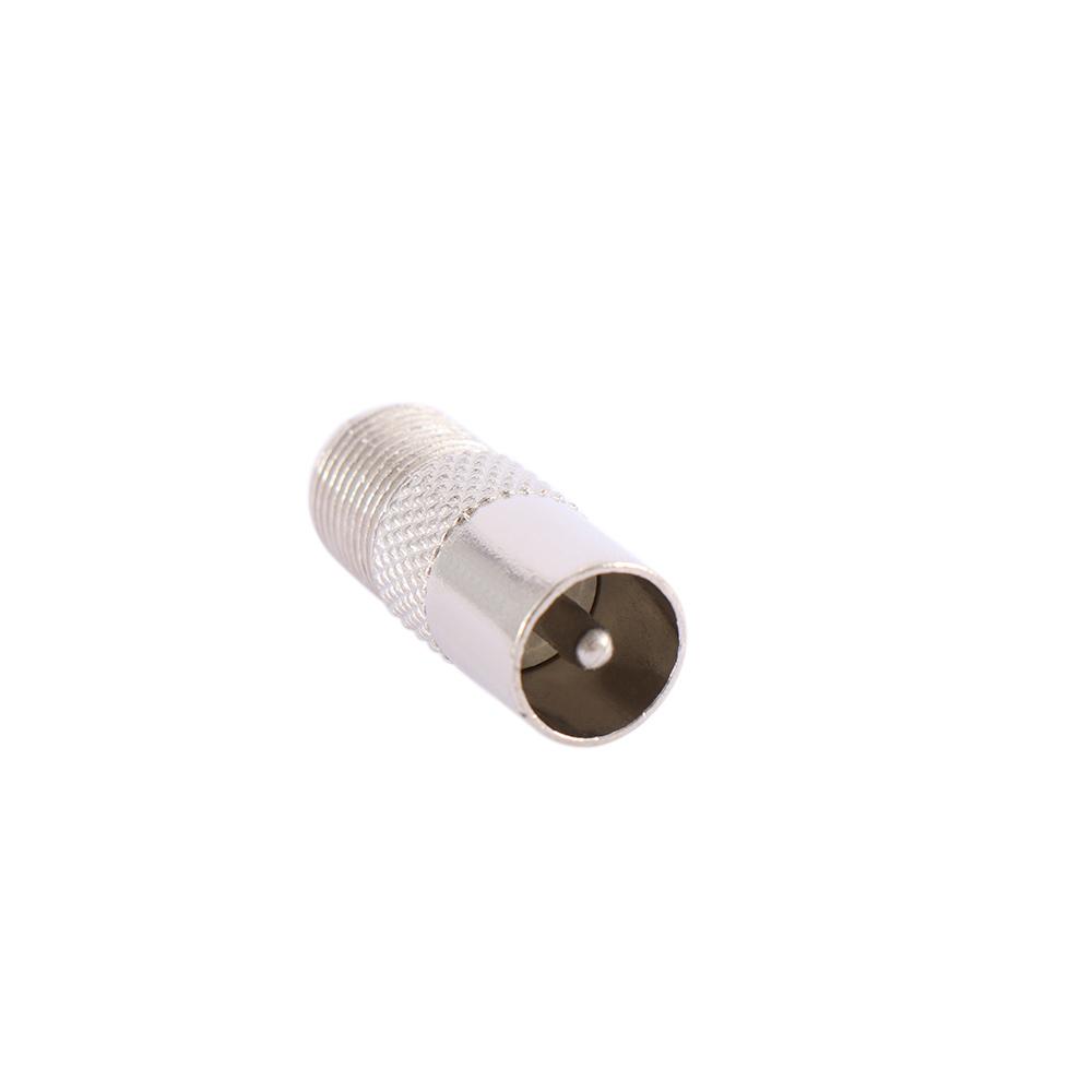 PAL 2pcs Antenna Plug Adapter RF Coax 9.5mm Converter Adaptor Connector F To RF male