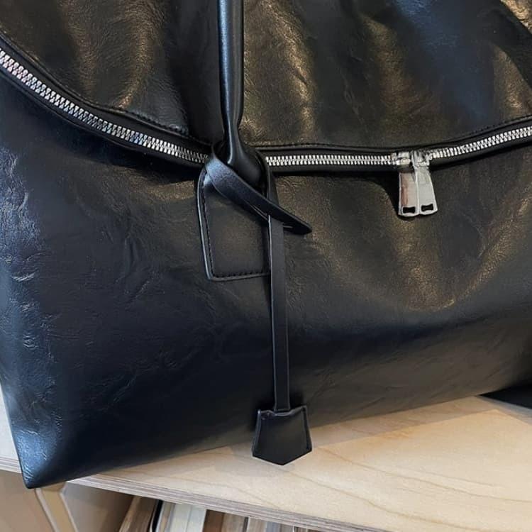 Soft Leather Large Capacity Tote Bag Crossbody Handbag