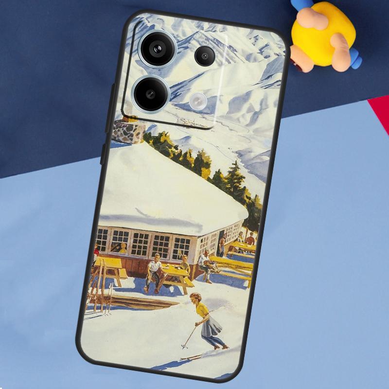 Skiing Snow Snowboard Ski Case For Xiaomi Redmi Note 13 12 11 10 9 8 Pro 12S 11S 10S 9S 10A 9C 10C 12C 13C Back Cover